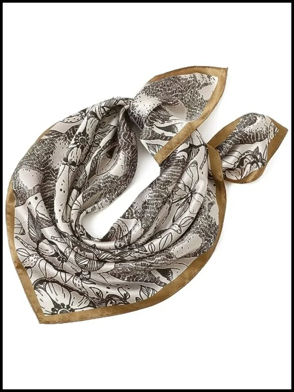 STARWHISPER 100% Pure Mulberry Silk Square Scarf - 27x27 Hair Headscarf